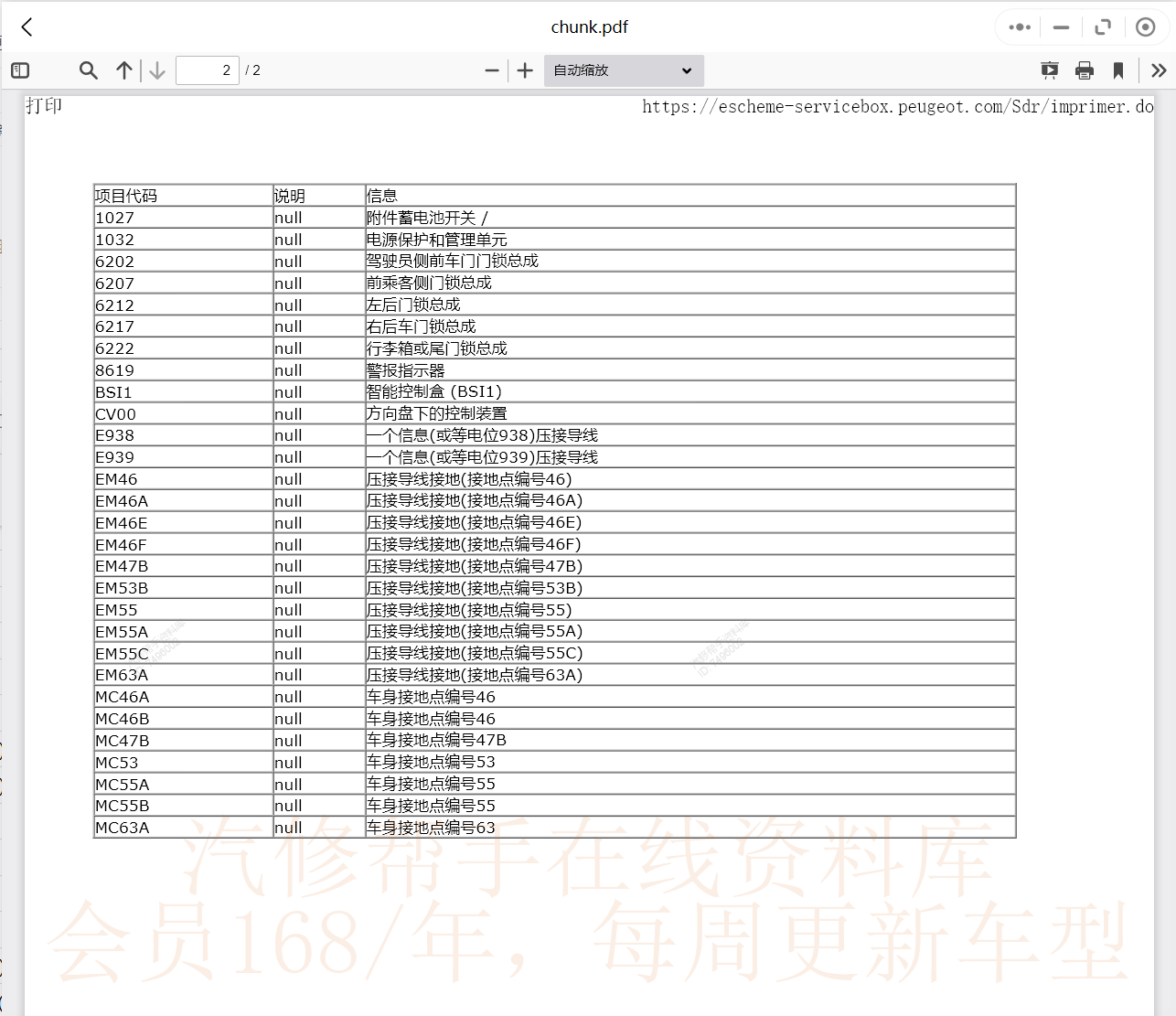 標致維修手冊