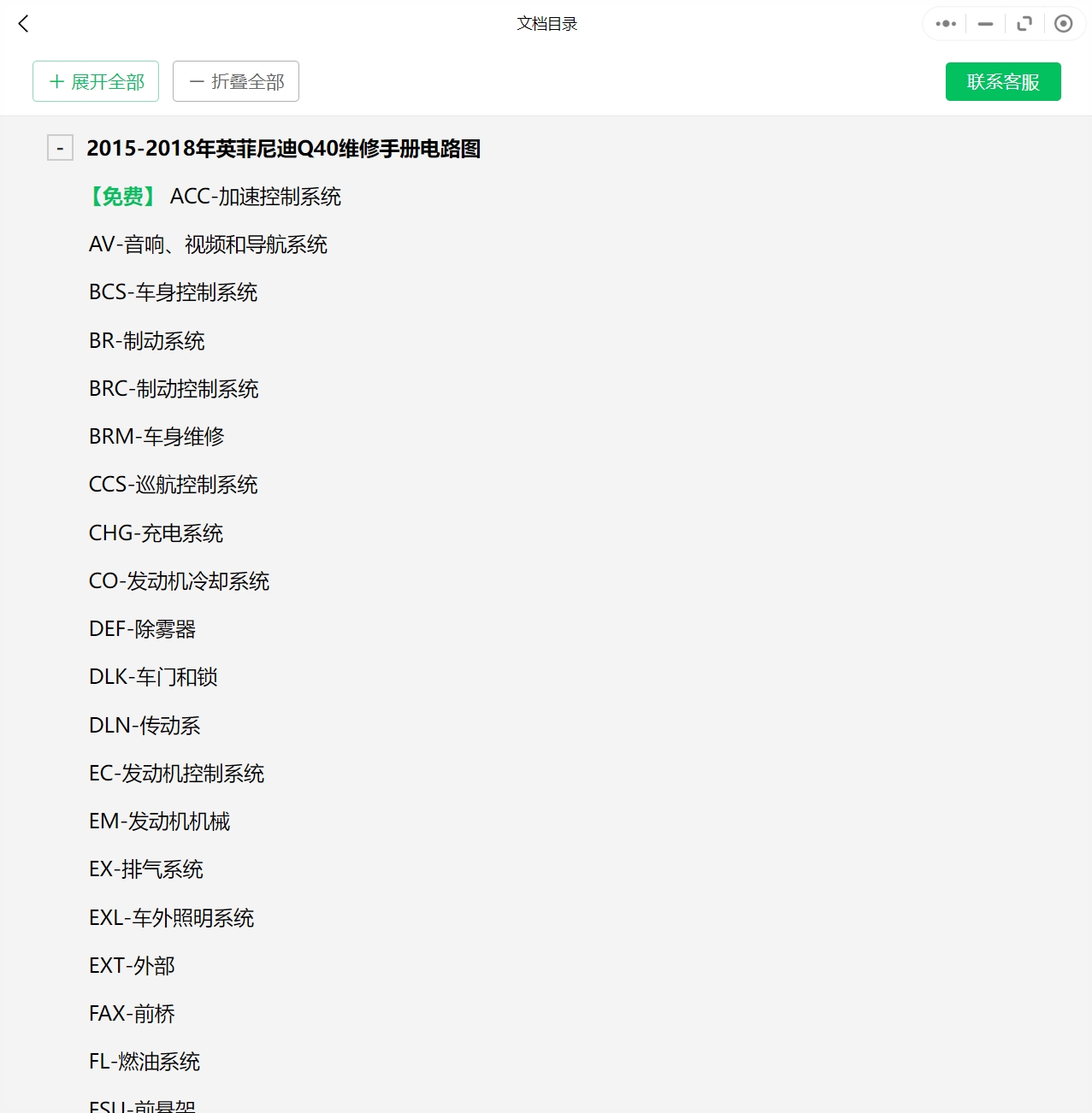 2002-2019年英菲尼迪汽車維修手冊和電路圖[資料更新]