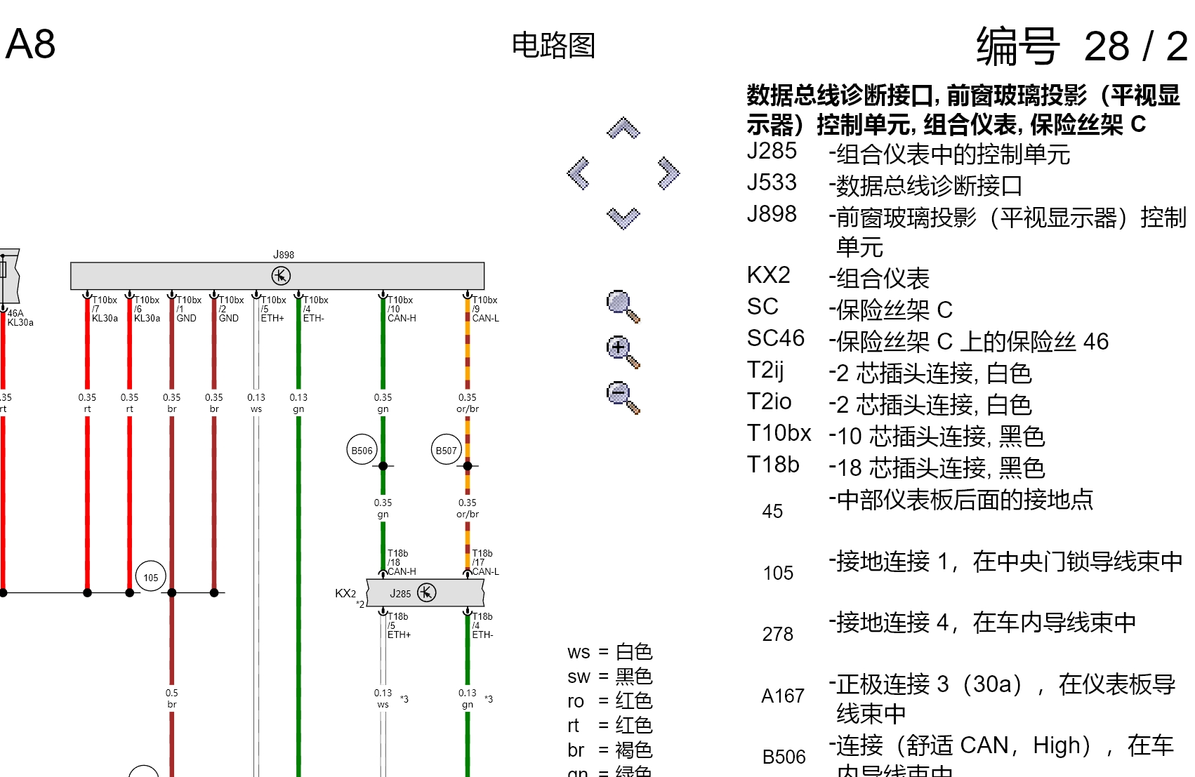奧迪A1 A3 A5 A4 A7 Q2 A6 A8 Q3 Q5 Q7 S3 S4 TT維修手冊電路圖線路資料
