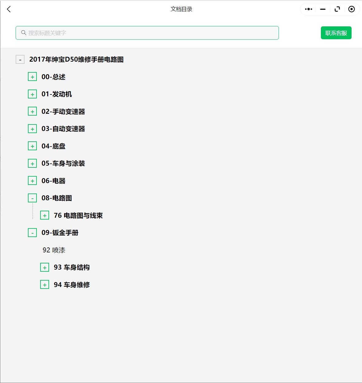 北汽紳寶D50D20X35X3智達(dá)D70C50D60X25/X55/X65 智道智行維修手冊電路圖資料