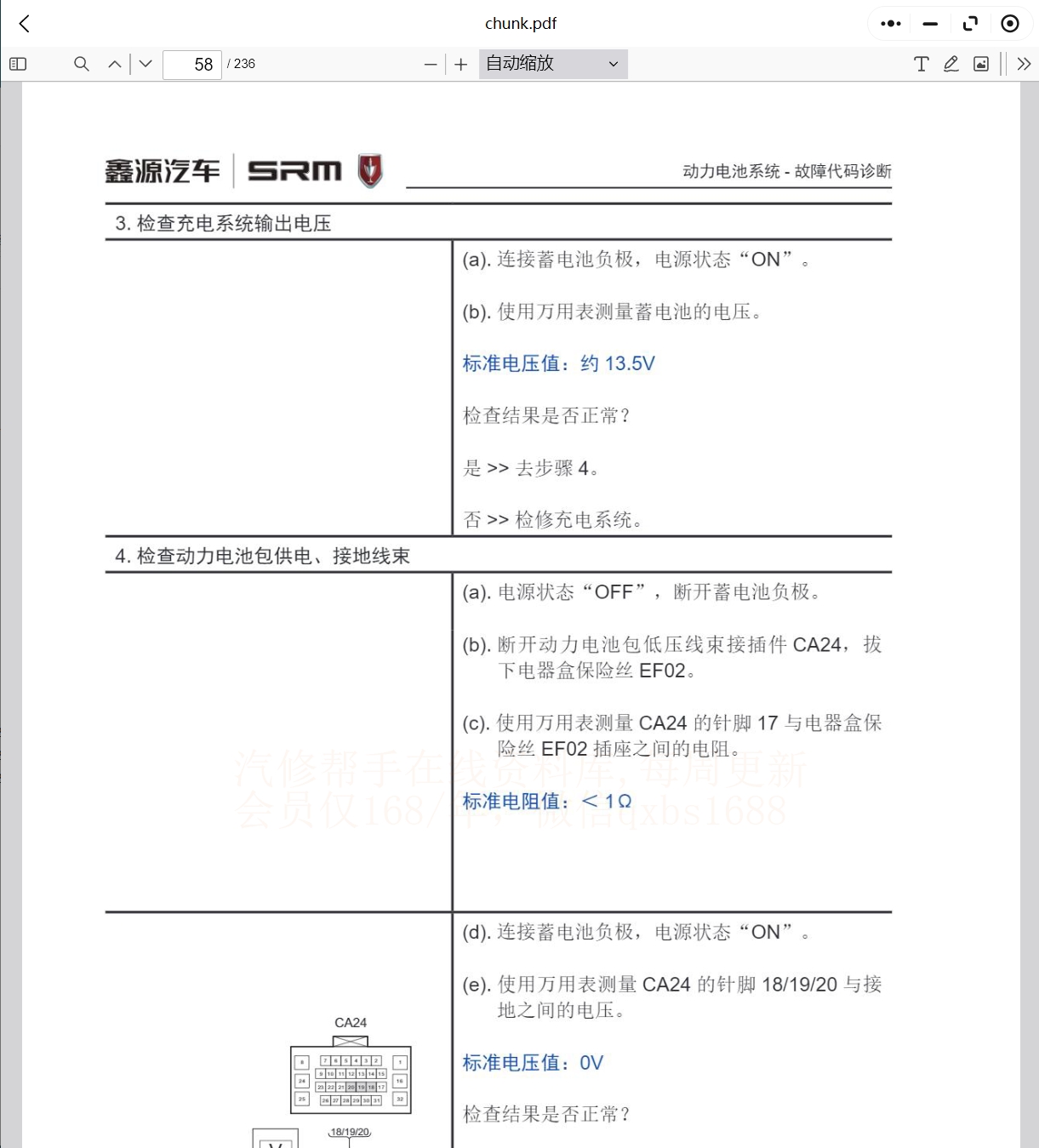 2017-2024年鑫源汽車維修手冊電路圖資料更新